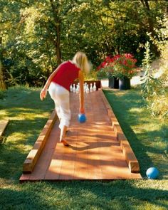 Backyard bowling - one of the most popular outdoor games